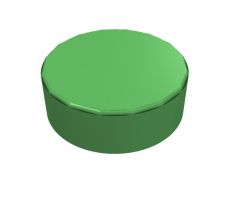 LEGO® Dílek 98138 Tile Round 1x1 - Sytě zelená (Bright Green)