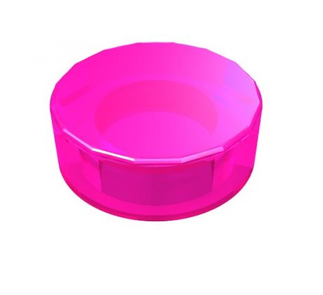 LEGO® Dílek 98138 Tile Round 1x1 - Průhledná tmavě růžová (Trans-Dark Pink)