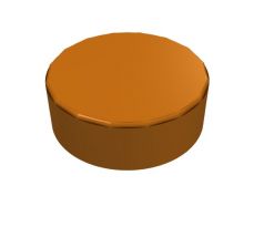 LEGO® Dílek 98138 Tile Round 1x1 - Tmavě oranžová (Dark Orange)