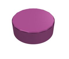 LEGO® Dílek 98138 Tile Round 1x1 - Purpurová (Magenta)