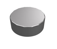 LEGO® Dílek 98138 Tile Round 1x1 - Matně stříbrná (Flat Silver)